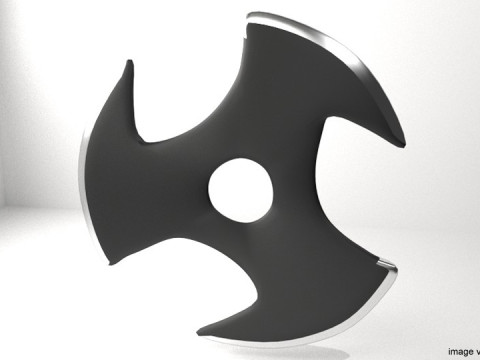 Throwing Star - Type 1 3D Модель