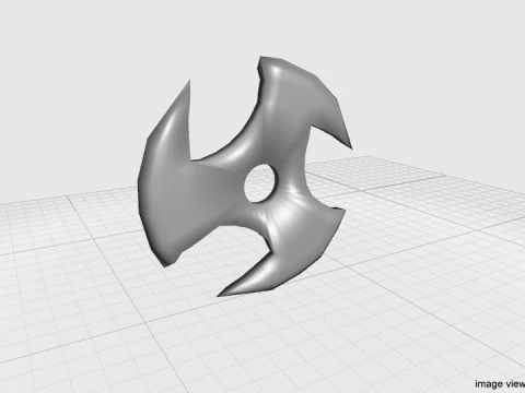 Throwing Star - Type 1 3D Model