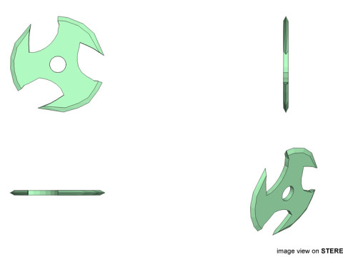 Throwing Star - Type 1 3D 模型