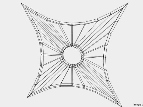 Throwing Star - Type 2 3D Model