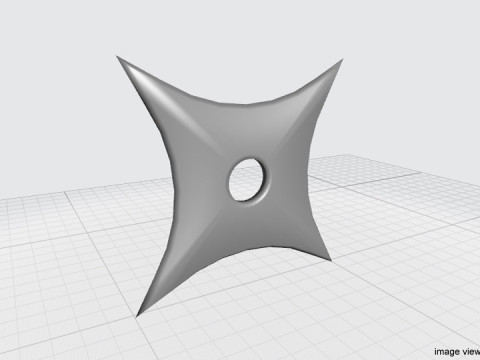 Throwing Star - Type 2 3D Model