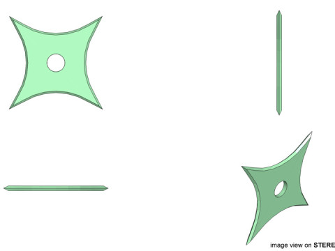 Throwing Star - Type 2 3D Model