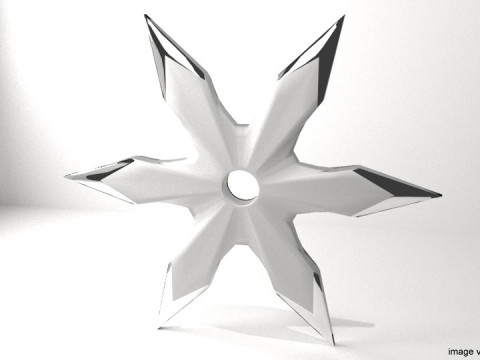 Throwing Star - Type 3 3D Model