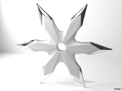 थ्रोइंग स्टार - टाइप 3 3D मॉडल