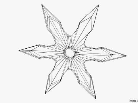 Throwing Star - Type 3 3D 模型