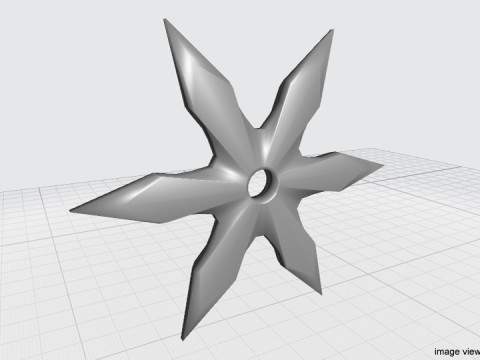 Throwing Star - Type 3 3D 模型