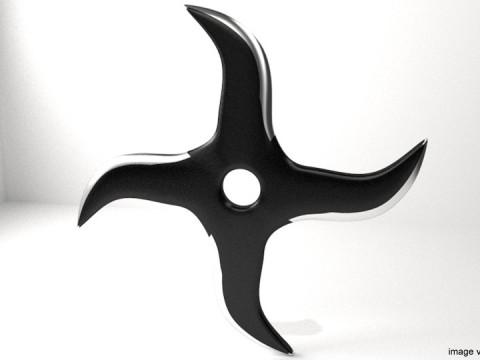 Throwing Star - Type 4 3D Model