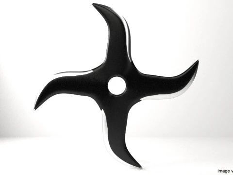 Throwing Star - Type 4 3D Model