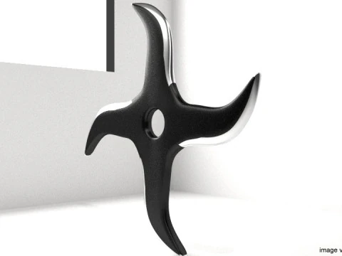 Throwing Star - Type 4 3D Model