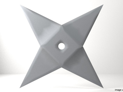 Throwing Star - Type 5 3D 모델