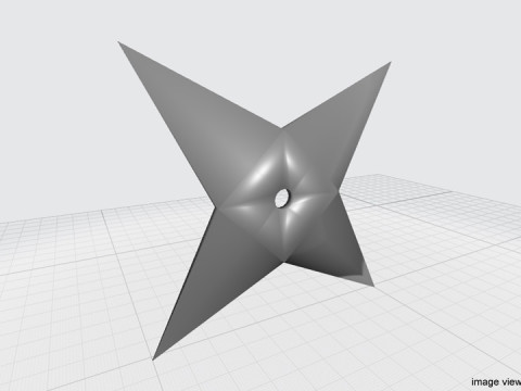 Throwing Star - Type 5 3D 모델