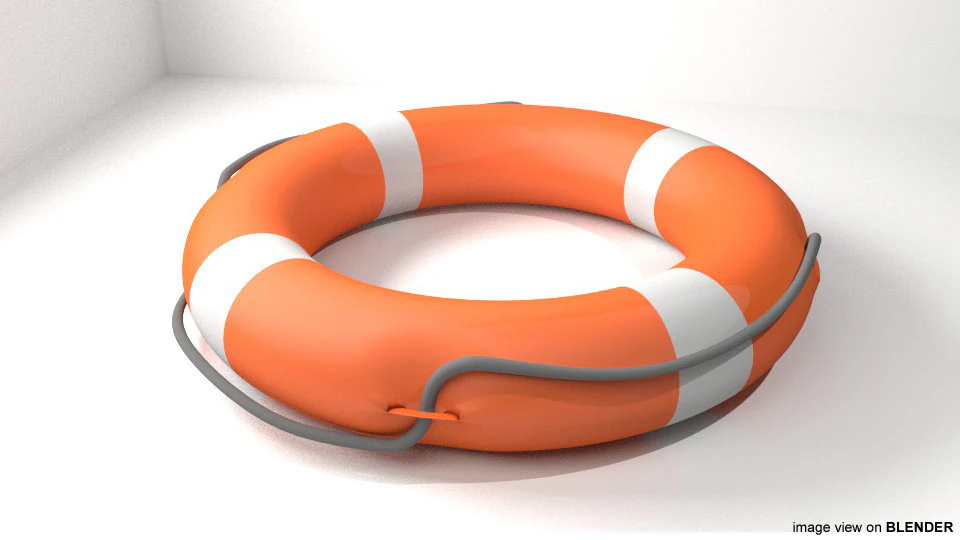 Salvagente anulare - Tipo 1 Modello 3D .c4d .max .obj .3ds .fbx .stl .blend 