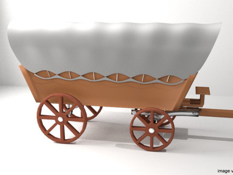 Wagon - Conestoga 3D Model
