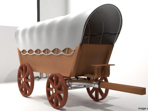 Wagon - Conestoga 3D Model