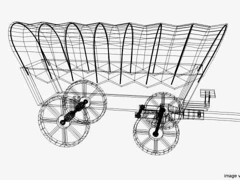 Wagon - Conestoga 3D Model