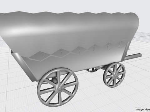 Wagon - Conestoga 3D 模型