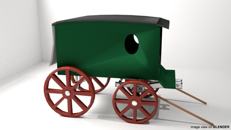 Wagon - Delivery Modèle 3D .c4d .max .obj .3ds .fbx .stl .blend 
