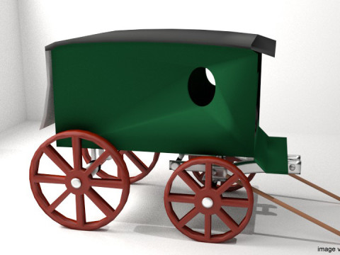 Wagon - Delivery 3D Model