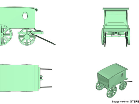 Wagon - Delivery Modèle 3D