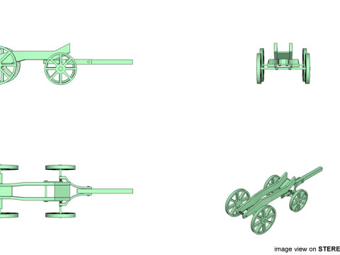 Wagon - Freight 3D Model