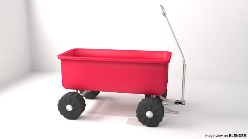 Wagon - Garden Modello 3D .c4d .max .obj .3ds .fbx .stl .blend