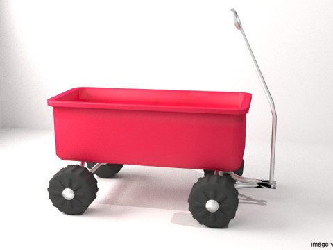 Wagon - Garden 3D 模型