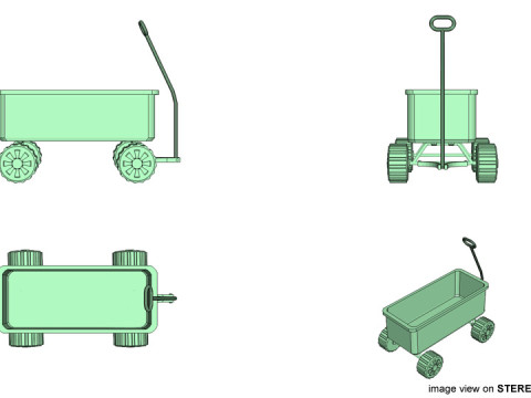 Wagon - Garden Modello 3D