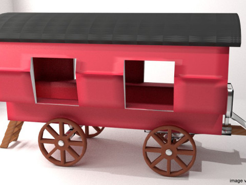 Wagon - Vardo Romani 3D 模型