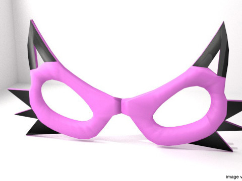 Novelty Eyeglasses - Cat Eye 3D 模型