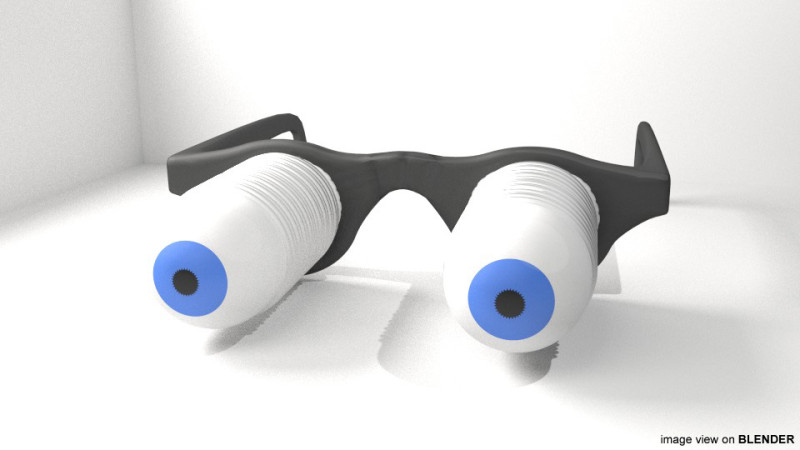 Novelty Eyeglasses - Pop-up Eyes 3D Model .c4d .max .obj .3ds .fbx .stl .blend 