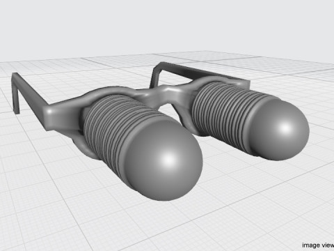 Novelty Eyeglasses - Pop-up Eyes 3D Model
