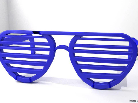 नवीनता चश्मा - शटर 3D मॉडल