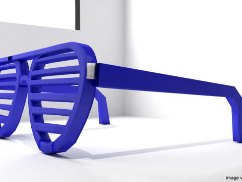 Novelty Eyeglasses - Shutter 3D Model