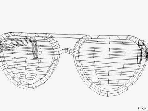 Novelty Eyeglasses - Shutter 3D Model