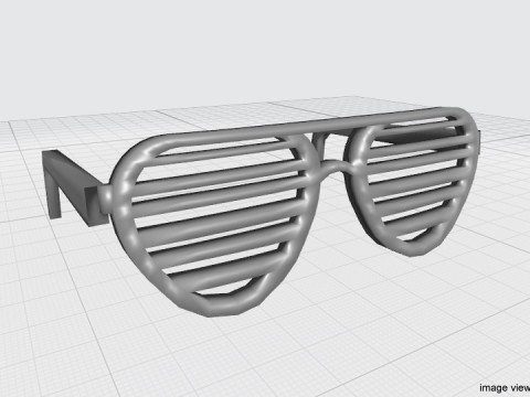 Novelty Eyeglasses - Shutter 3D Модель