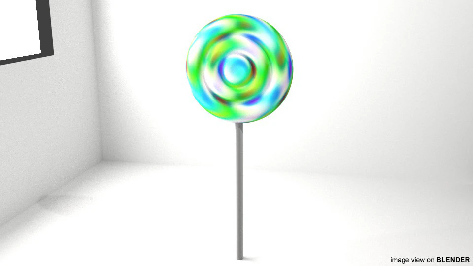 Lollipop 3D Model .c4d .max .obj .3ds .fbx .stl .blend 