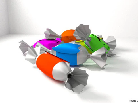 कैंडी लपेटें 3D मॉडल