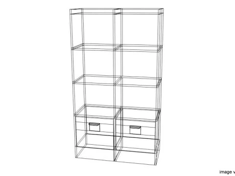 Schrank &ndash; Typ 2 3D Modell