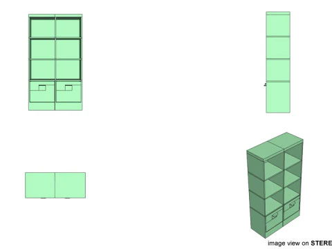 Schrank &ndash; Typ 2 3D Modell