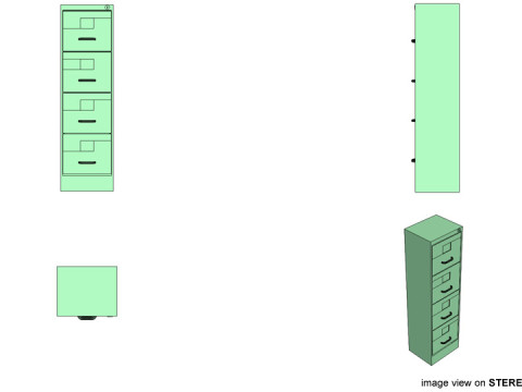 Cabinet - Type 3 3D Модель