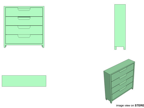 Cabinet - Type 4 3D Модель