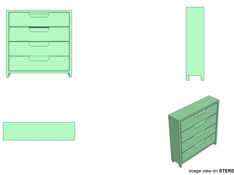 Cabinet - Type 4 3D Model