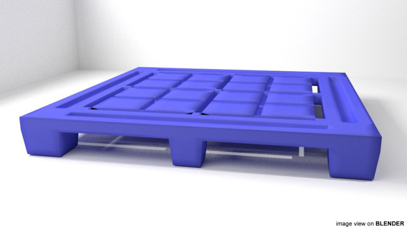 Pallet - Type 2 3D Model .c4d .max .obj .3ds .fbx .stl .blend 