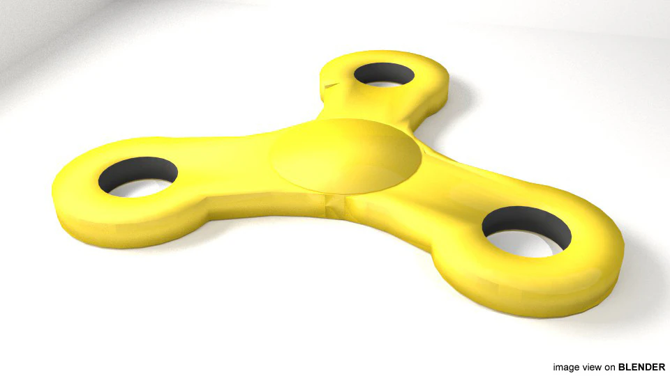 Fidget Spinner - Type 1 3D Model .c4d .max .obj .3ds .fbx .stl .blend
