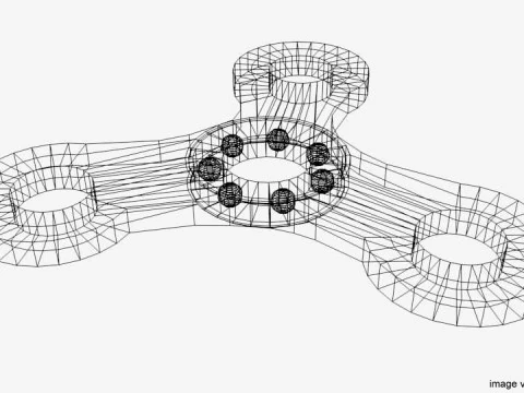 Fidget Spinner - Type 1 3D Model