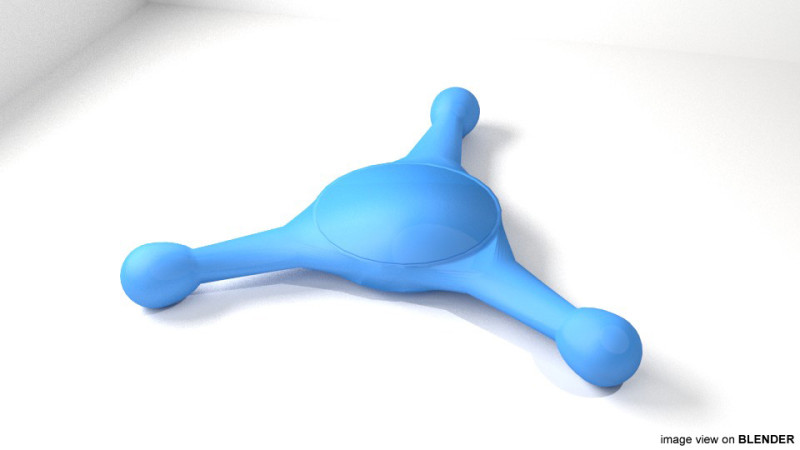 Fidget Spinner - Type 2 3D Model .c4d .max .obj .3ds .fbx .stl .blend 