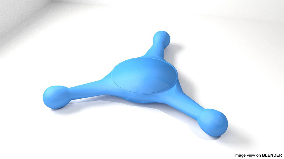 Fidget Spinner - Type 2 3D Model .c4d .max .obj .3ds .fbx .stl .blend 