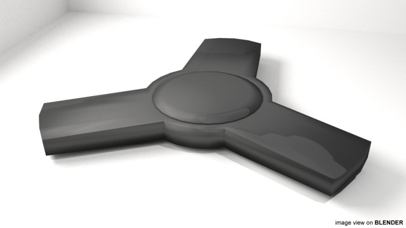 Fidget Spinner - Type 3 3D मॉडल .c4d .max .obj .3ds .fbx .stl .blend 