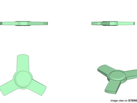 Fidget Spinner - Type 3 3D मॉडल