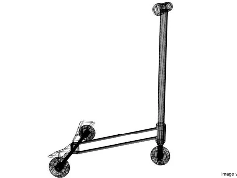 Kick Scooter Type 1 3D Model